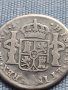 Сребърна монета 2 реала 1789г. Карлос четвърти Лима Перу 29782, снимка 7