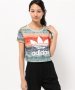 Adidas Menire Cropped Logo,Multicolor - страхотна дамска тениска, снимка 2