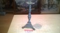 красив и стилен сив свещник-внос холандия-32х15см, снимка 9