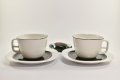 сервиз за чай и кафе Чешки порцелан модел Кейко Keiko, сервиз 6 чаши с чинийки, снимка 1