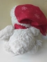Мече с коледна шапка и шалче, снимка 2