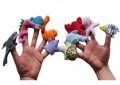 10 бр морски мини кукли за пръсти пръстчета за куклен театър от плат, снимка 1