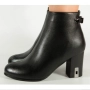 Нови - 35% дамски есенни черни боти на ток 39 размер, снимка 2