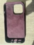 *Оригинал* Magsafe Кожен калъф Алкантара iphone 13 pro цвят Deep Purple, снимка 8