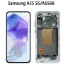 Дисплей за Samsung Galaxy A55, 5G, A556U, тъч скрийн, с рамка, екран, тъчскрийн, A556E, A556B, A556, снимка 1