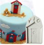 Дървена къща къщичка силиконов молд форма декорация и украса торта фондан шоколад мъфини, снимка 1 - Форми - 26637950