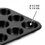 2633 Метална форма за мъфини, 12 гнезда, снимка 7