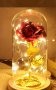 Вечна роза в стъкленица с LED светлина ПРОМОЦИЯ, снимка 3