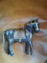 Дървен кон с меден обков, снимка 1 - Антикварни и старинни предмети - 36686201