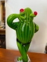 Ръно изработена жаба от цветно стъкло. №7387, снимка 5