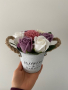 Аранжирани сапунени рози в кутии букет в кутия подарък цветя, снимка 1 - Изкуствени цветя - 44890892