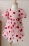 красива ягодова рокля, размер 3-4 години, снимка 3