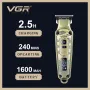 VGR V-901 Професионален тример за коса и брада с LED дисплей и USB зареждане, снимка 3