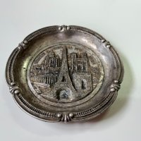 Стара колекционерска посребрена чинийка №1718, снимка 2 - Антикварни и старинни предмети - 35400291