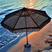 Плетени памучни чадъри за градина, плаж, ресторант или бийч бар, снимка 4 - Градински мебели, декорация  - 43956559