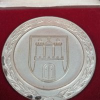Немски медал /плакет 1956 г Хамбург, снимка 4 - Антикварни и старинни предмети - 37008869