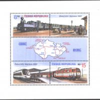 Чист блок Транспорт Влакове Локомотиви 2000 от Чехия, снимка 1 - Филателия - 32261042