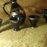 Керамични чаши два комплекта за ракия, снимка 4 - Антикварни и старинни предмети - 27140865