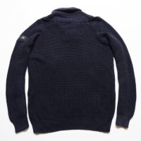 G-Star Raw Avihu Shawl Knit Mazarine Blue Мъжки Пуловер Размер M/L, снимка 13 - Пуловери - 35460849