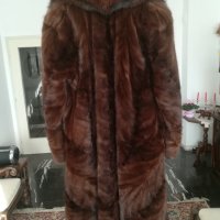 Ново кожено палто от цели норки, размер 44 -46: дължина 110см., снимка 7 - Палта, манта - 43895365