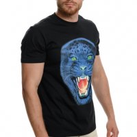 Нова мъжка тениска с дигитален печат Пантера, снимка 5 - Тениски - 37673577