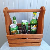 Дървена кошница щайга за бира, снимка 4 - Декорация за дома - 43655165