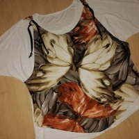 Дамска блуза с къс ръкав, снимка 1 - Тениски - 32347005
