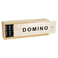 Настолна игра Домино в дървена кутия - 28 плочки, снимка 1 - Игри и пъзели - 43212824