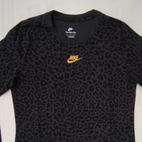 Nike Sportswear Animal Print оригинална блуза S Найк памук спорт, снимка 2 - Спортни екипи - 43034398