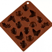 Насекоми Калинка пеперуда гъсеница охлюв пчела дълбоки силиконов молд форма шоколадови бонбони гипс , снимка 2 - Форми - 36510563