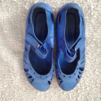 Страхотен син цвят обувки естествена кожа , снимка 3 - Дамски ежедневни обувки - 37096909