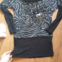 Дамска блуза размер S-М, снимка 3 - Блузи с дълъг ръкав и пуловери - 35080761