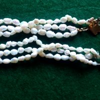 Стара гривна от естествени бели речни перли, снимка 7 - Антикварни и старинни предмети - 43528604