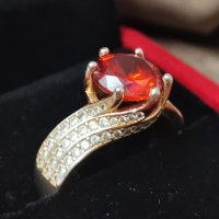 Луксозен пръстен с мойсенит, снимка 2 - Пръстени - 43710539