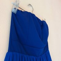 Турско синя рокля без презрамки 💙, снимка 7 - Рокли - 44016855