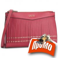 ПРОМО 🍊 LIU JO 🍊 Оригинална малка кожена чанта за през рамо RED “N” CAPS 23х16х4 см нова с етикети, снимка 11 - Чанти - 25205557