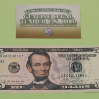 Банкноти $5 U.S 2-Sided * Genuine Legal Tender COLORIZED (day and night version), снимка 6 - Нумизматика и бонистика - 32461332