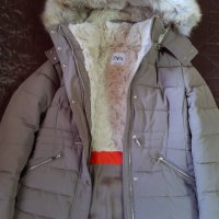  "Zara " ,ново Зимно яке ,цвят пясък., снимка 2 - Якета - 27568267