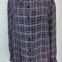 Риза тип туника в каре от ацетатна коприна "No 1" collection, снимка 4 - Ризи - 28672922