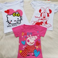 Тениска Peppa Pig,  Hello Kitty, Miney Mays, снимка 4 - Детски тениски и потници - 28244109
