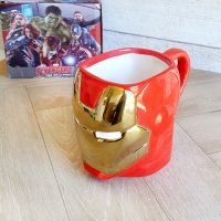 2113 Керамична чаша Железният човек подаръчна чаша Iron Man Marvel Advengers, снимка 2 - Чаши - 32777791