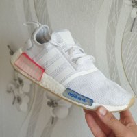 маратонки  adidas NMD R1 White Lush Blue GX1050  номер 43-44, снимка 7 - Маратонки - 40833427