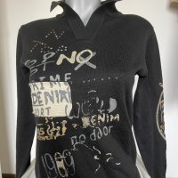 Блуза полувер черно, снимка 2 - Блузи с дълъг ръкав и пуловери - 43128084