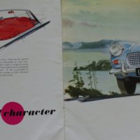 Ретро Рекламен проспект на автомобил Austin Healey Sprite Mk||| формат А4 на Английски език, снимка 2 - Специализирана литература - 37255587
