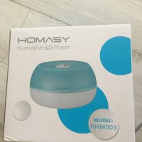 Homasy HHM003 овлажнител дифузьор Последно 3-то поколение-800мл, снимка 1 - Овлажнители и пречистватели за въздух - 32830175