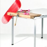 Workbench/Работна маса с тезгях/менгеме от бук - IKEA UDDABO, снимка 4 - Маси - 27678989