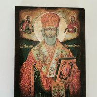 Икона Св. Николай Чудотворец, снимка 1 - Икони - 35594831