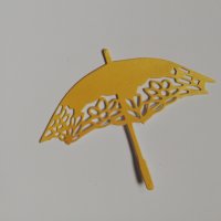 Елемент от хартия чадър скрапбук декорация , снимка 2 - Други - 37932523