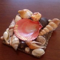 Морски сувенир от мидички, снимка 1 - Декорация за дома - 26205458