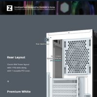 Zalman кутия за компютър Case ATX - R2 WHITE, снимка 14 - Други - 43142470